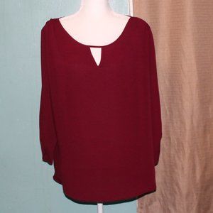 Liberty Love Burgundy Top - L
